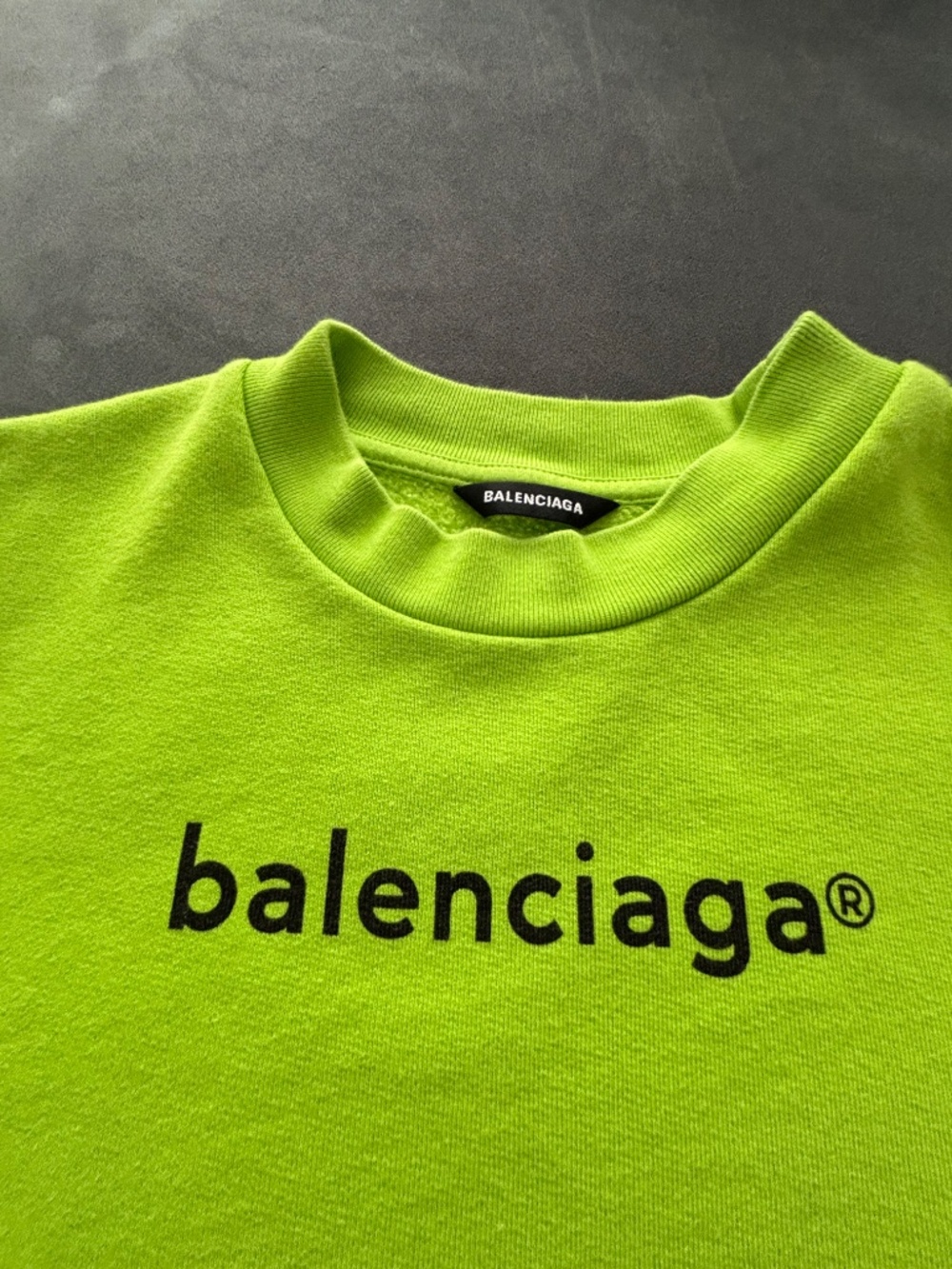 The Balenciaga Kids Logo Trademark Graphic Fleece Sweatshirt in size 8Y Unisex - Picture 13 of 15